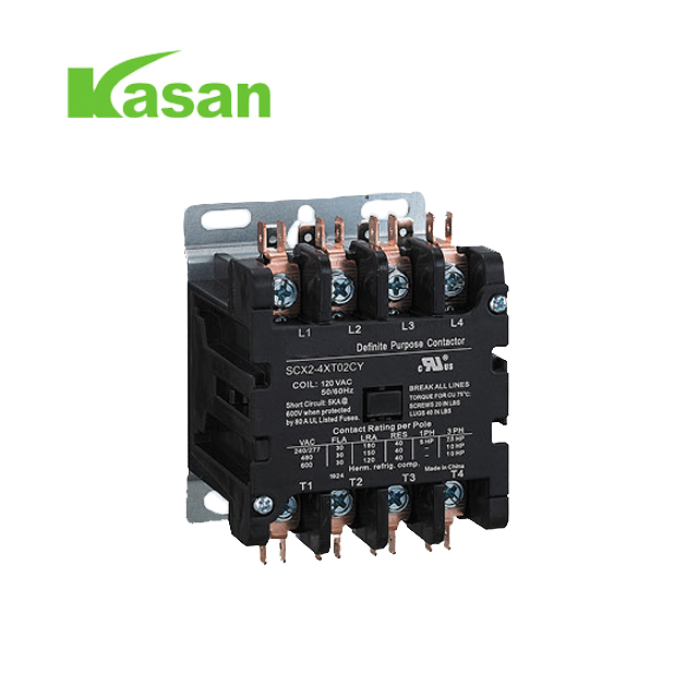 UL verified 4 Pole 40 AMP DP Contactor 120 Volt AC Coil Contactor